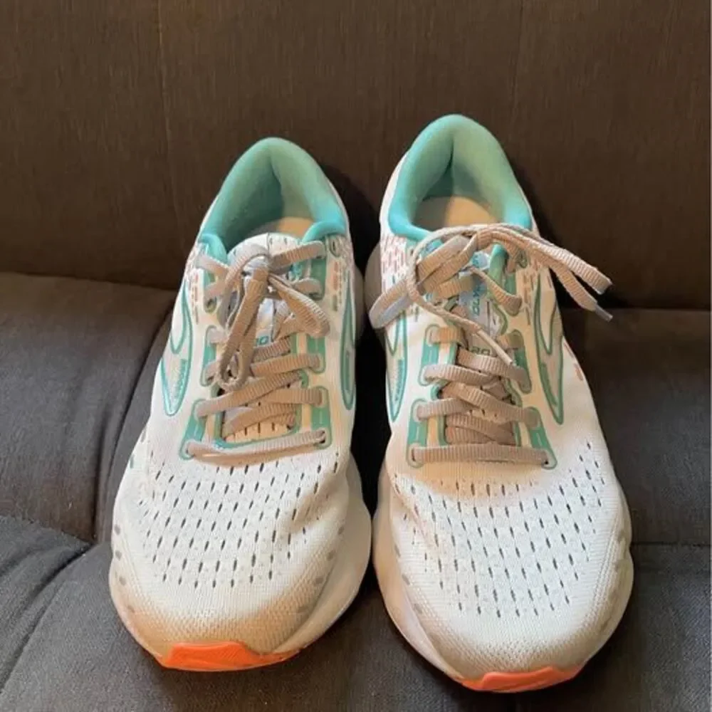 8.5 Wide Brooks Glycerin 20 Women’s Running Shoes Grey Orange